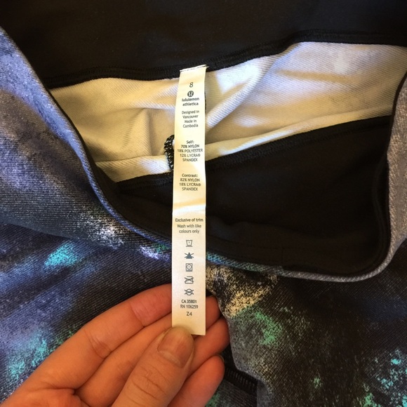 Lululemon wunder under galaxy crop - Picture 3 of 5